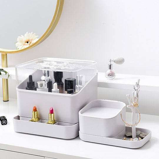 New storage makeup organizer for cosmetics,makeup box for jewelry organizer,cosmetic storage holder for lipsticks/cream/mask