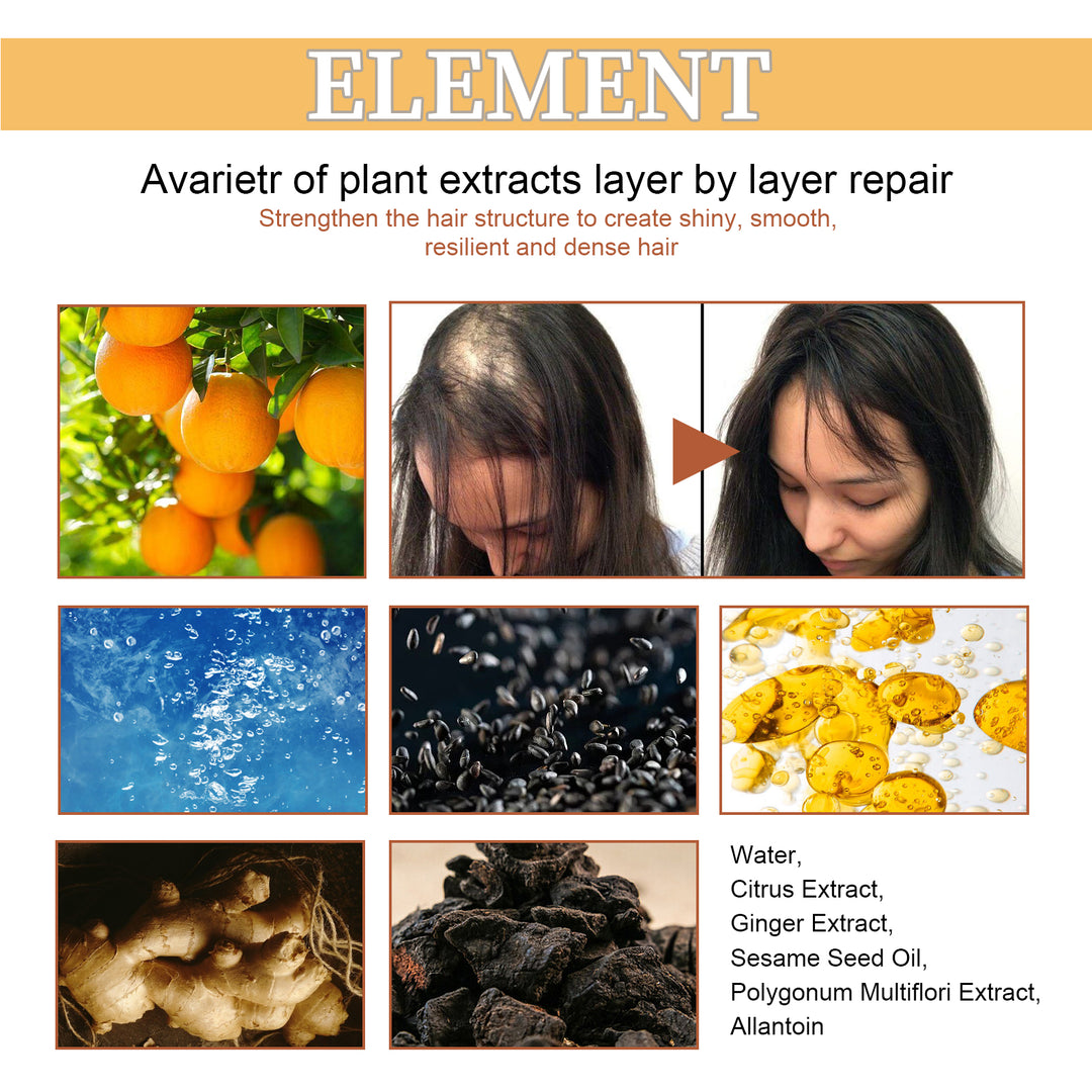 Hair care ingredients and before-and-after photos for Eelhoe Anti-Thinning Shampoo