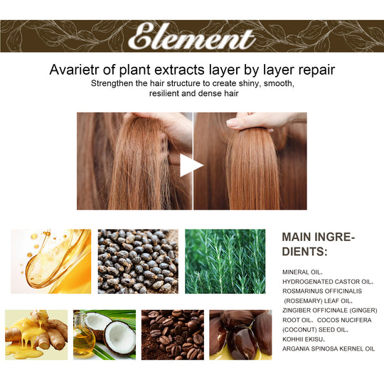Main natural ingredients of rosemary hair growth oil