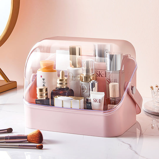 Cosmetics Storage Box Household Transparent Simple Dust-proof Large-Capacity Drawer