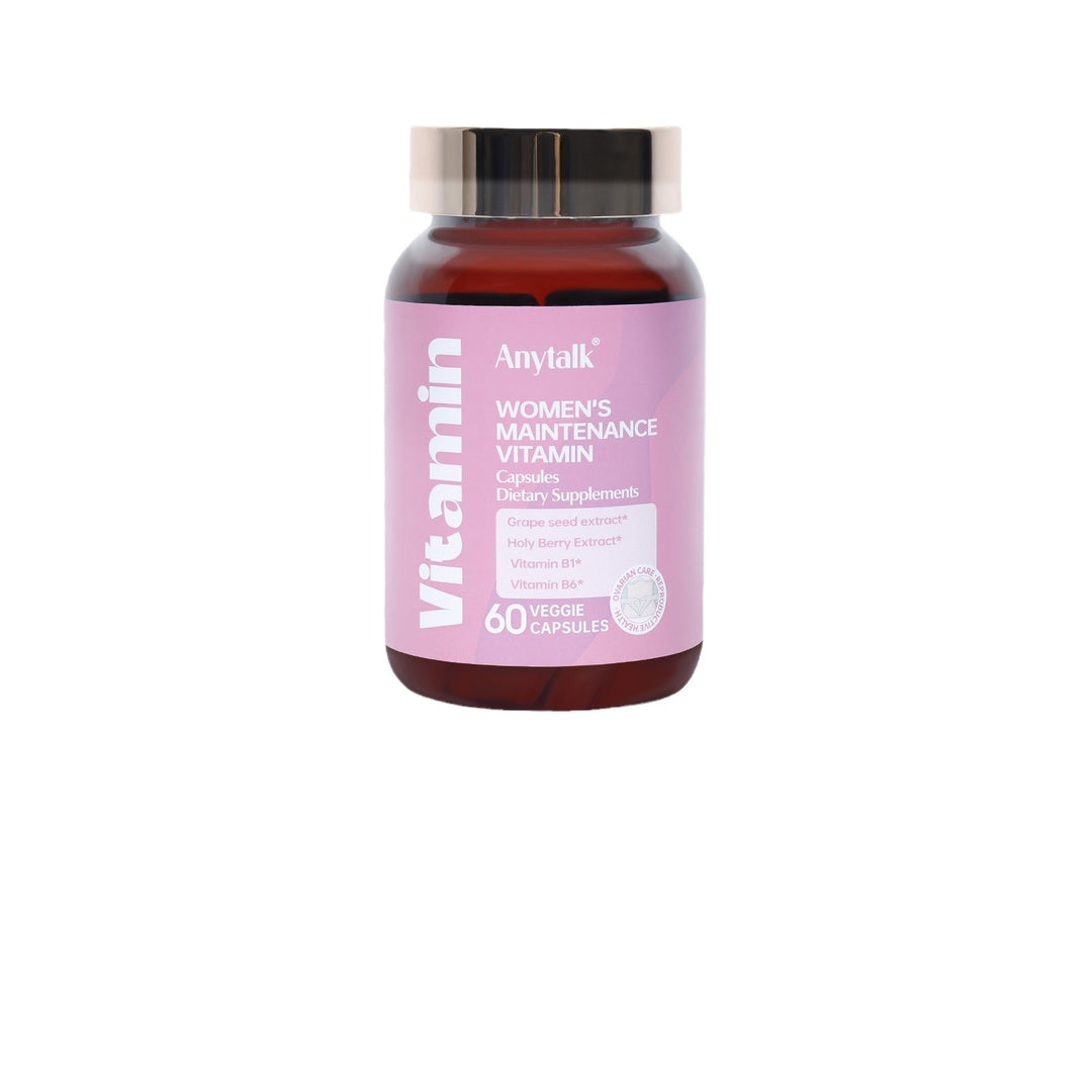 Anytalk Women's Maintenance Vitamin dietary supplement with 60 veggie capsules.